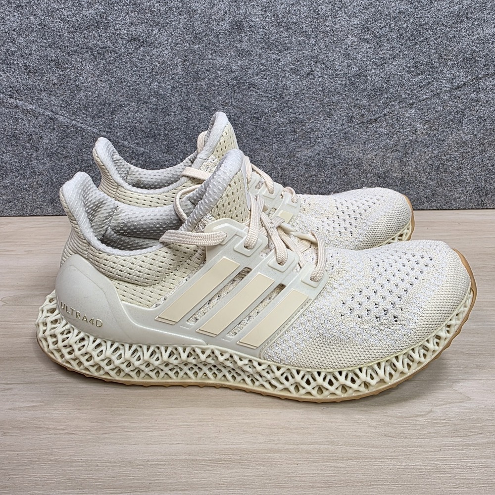 Adidas Ultra 4D Pride Wonder White Gold Metallic HP9734 Men's Size 6.5‎